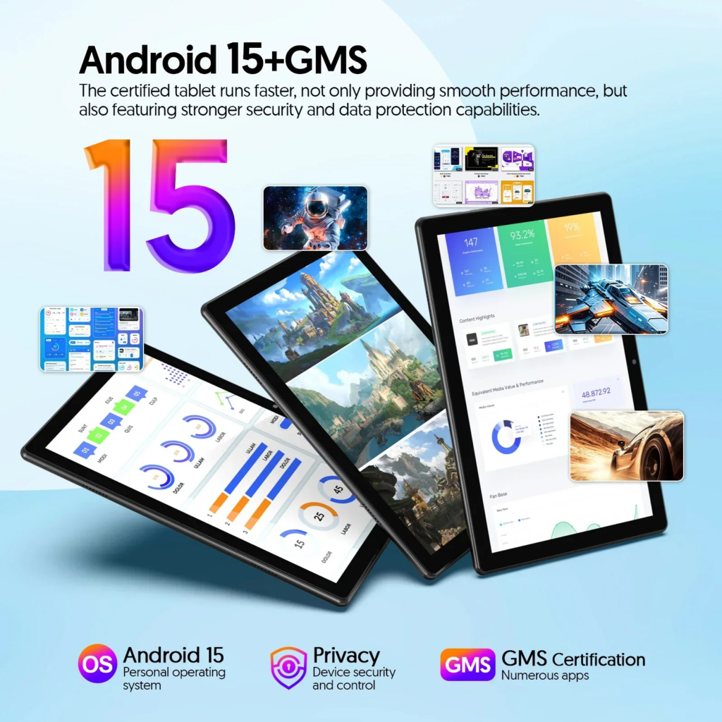 مراجعة تابلت BAKEN 10 بوصة: هل هو "صفقة الموسم" بنظام أندرويد 15 وذاكرة 12GB؟